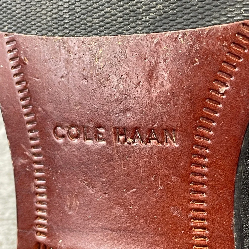 Cole Haan Oxford Dress‎ Shoes Mens 10 Black Leather Cap Toe Office Casual Career